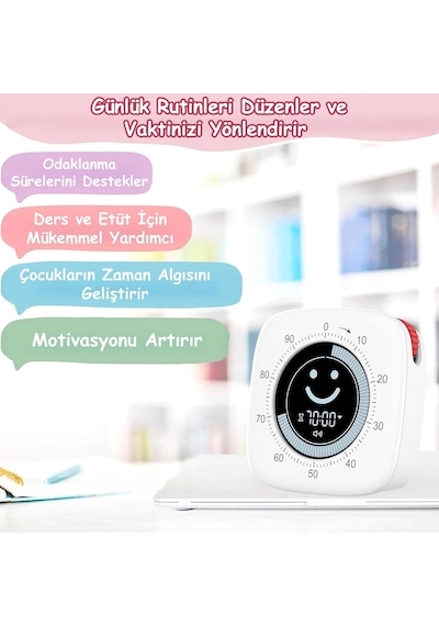 Npt26xb Mutfak,ders,yemek İçin 99:59dk Dijital Alarm Kronometre,pomodoro Öğrenci Motivasyon Saat Diğer