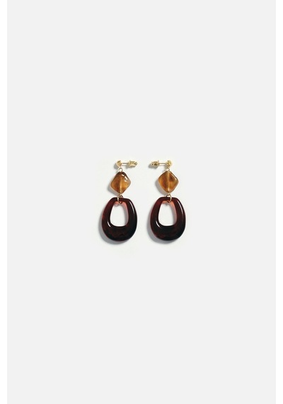 Oval Sallantılı Küpe Gold 57744035