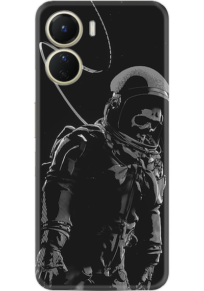 Vivo Y16 Kilif Silikon Desen Iskelet Astronot 1613 566401385