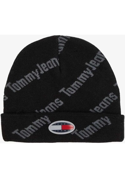 Skater Boy S Beanie Print Erkek Siyah Bere Siyah