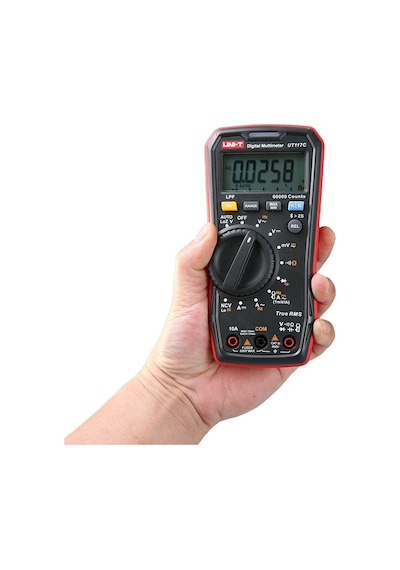 Uni-T UT117C AC/DC 600V 10A Yüksek Hassasiyetli True Rms Dijital Multimetre