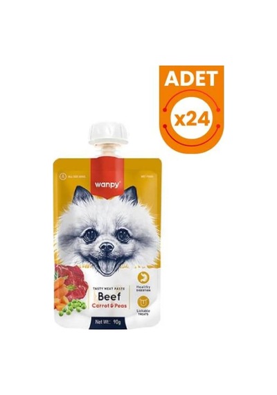 Wanpy Sığır Havuç Köpek Et Ezmesi 90 Gr X 24