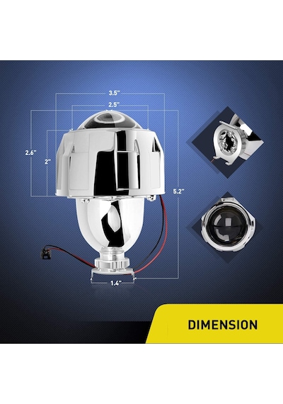 Nilight H1, H4/H7 2.5" BI-XENON Far Dönüşüm Kiti