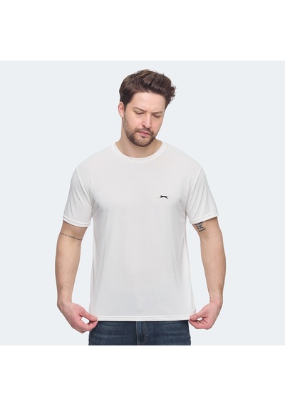 Slazenger KRATER Erkek  Ekru Tişört