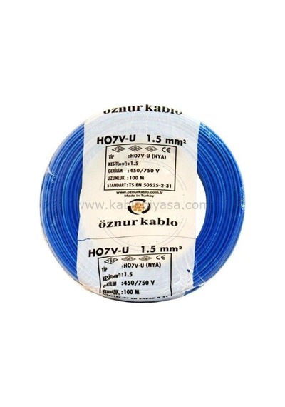 Nya 1,5 Mm Kablo Mavi 100 Metre