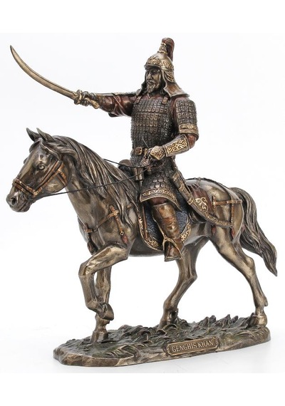 Veronese Koleksiyon At Üzerinde Cengiz Han Figürü 35cm
