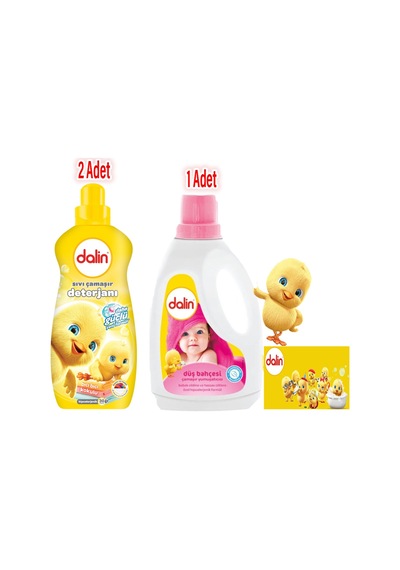 X 2 Adet Sıvı Çamaşır Deterjanı 1500 Ml Ve Düş Bahçesi Çamaşır Yumuşatıcısı 1500 Ml