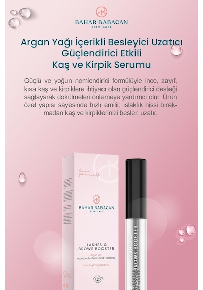 Bahar Babacan Argan Yağı Içerikli Besleyici Uzatıcı Güçlendirici Etkili Kaş Ve Kirpik Serumu 5ml