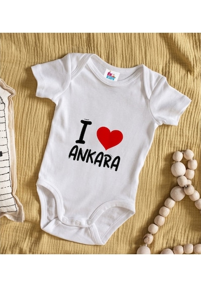 Bk Kids I Love Şehir Serisi Bebek Body Zıbın - Model 1 Çok Renkli