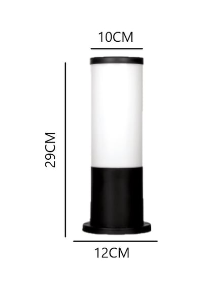 Zita Kule 29 Cm Bahçe Yer Duvar Üstü Aydınlatma Armatürü E27 Zt23 Çok Renkli