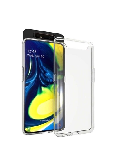 Samsung Galaxy Uyumlu A80 Kılıf Şeffaf Silikon Süper