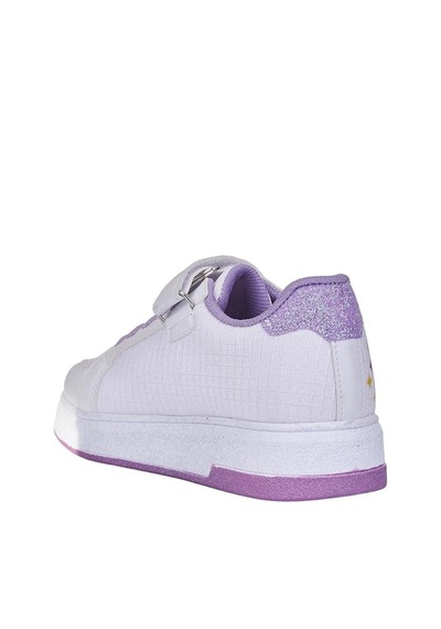 Zacoz Hunter Huntrix Çizim Baskılı Kız Çocuk Spor Ayakkabısı Sneaker Beyaz - Lila