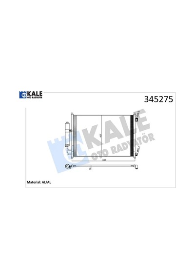 Klima Kondenseri X-trail Dizel-benzin 07 642x388x16 Oto.-mek. Al/al Kale Radyatör 92100jg000