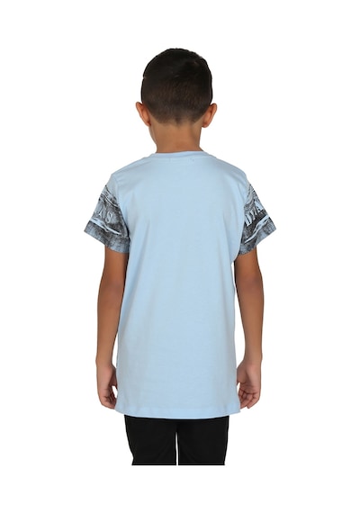 Toontoy Kids Toontoy Erkek Çocuk T-shirt Black Baskılı Mavi