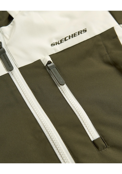 Skechers B Colorblock Fall Jacket Büyük Erkek Çocuk Haki Mont Sk2620093-0255