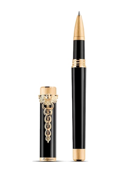 Montegrappa Zero Caduceus Roller Kalem Iszecrıy Siyah