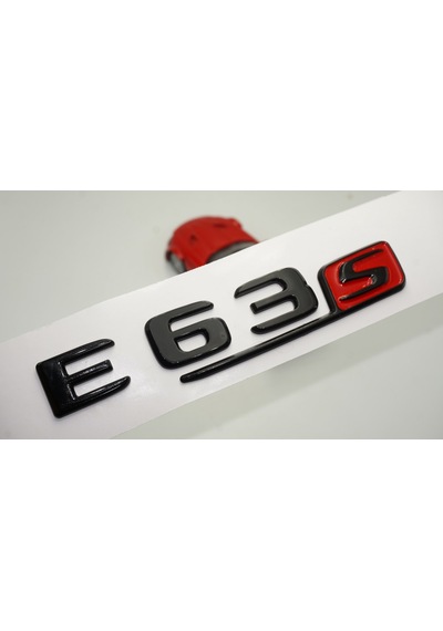 E 63 S Bagaj Parlak Siyah ABS 3M 3D Yazı Logo