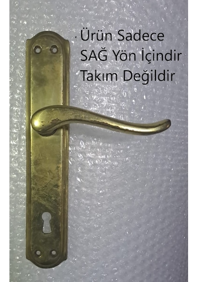Pimador Pirinç Oda Kapı Kolu Oval Sarı - Sağ Yön Diğer