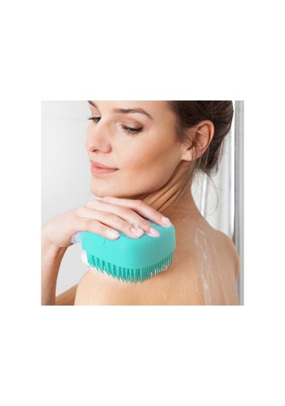 Şampuan Hazneli Silikon Peeling Duş Fırçası Masaj Karışık