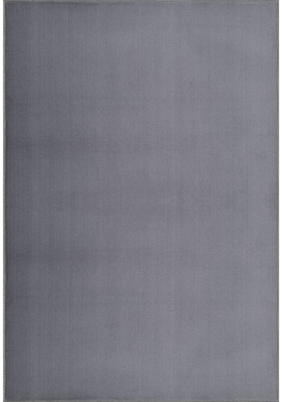 Valeryhome Vl Comfort Peluş Halı Beyaz Düz Saçaklı Antrasit
