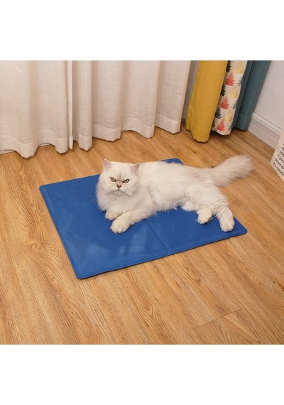 Kedi Ve Köpek Matı Soğuk Serinletici Kedi Minderi Evcil Hayvan Yatağı Uyku Matı 50 X 65 Cm