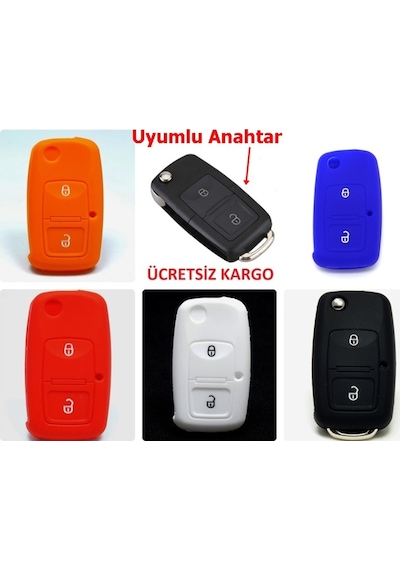 Volkswagen Uyumlu Bora Anahtar Koruyucu Kılıf,Bora Kumanda Koruyucu 2 T