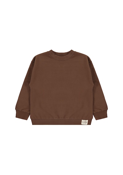 Civil Boys Basic 6-9 Yaş Sweatshirt - Kahverengi Koyu Kahve