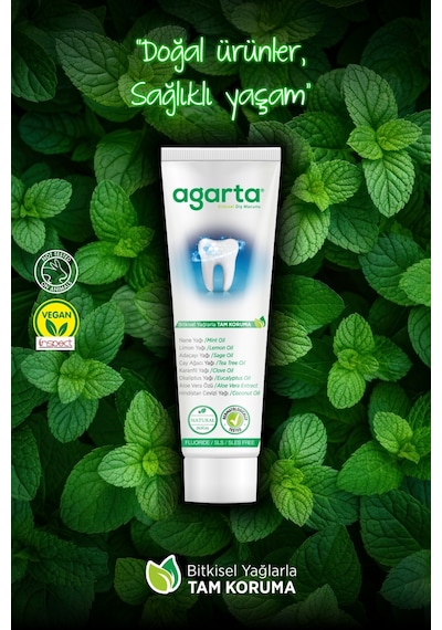 Agarta Bitkisel Florürsüz Diş Macunu 100 ML