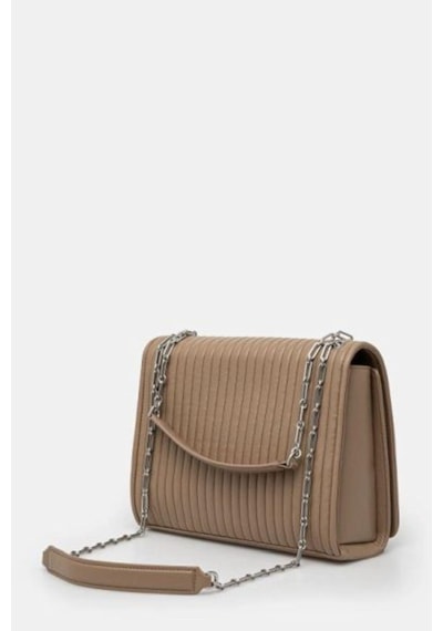 Calvin Klein Mını Lıne Quılt Shoulder Bag-7366 Kahverengi