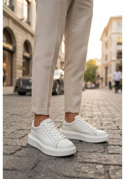 Lufian Lufıan Gage Beyaz Erkek Deri Sneaker Ayakkabı