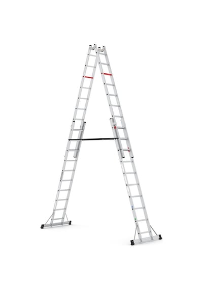 Çağsan TA003 2x10 Basamaklı Doublex A Tipi Çift Taraflı Sürgülü Merdiven