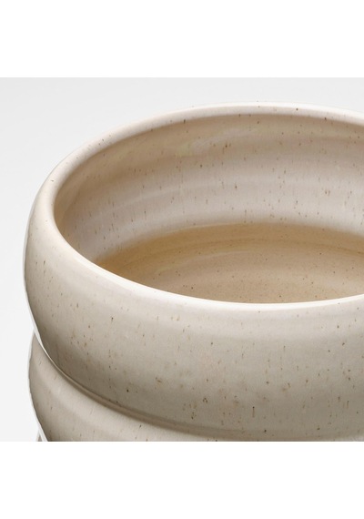 Hasselbukett Bej Seramik Saksı 19 Cm İç Ve Dış Mekan Kullanımı Bej 19 Cm Diğer