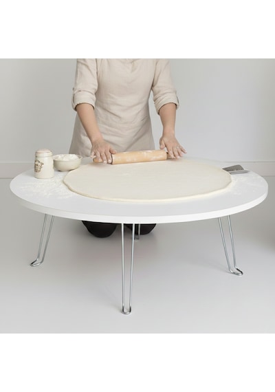 Ratemo Katlanır Yer Sofrası Parlak Beyaz 100 Cm - 22 Cm Yükseklik Yuvarlak Yer Masası, Oyun Masası, Çok Amaçlı Sehpa Ratemo Katlanır Yer Sofrası Parlak Beyaz 100 Cm - 22 Cm Yükseklik Yuvarlak Yer Masası, Oyun Masası, Çok Amaçlı Sehpa