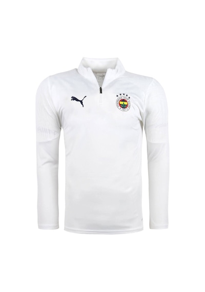 Puma 778123-17 Fsk Training 1/4 Zip Top Fenerbahçe Erkek Beyaz Yarım Fermuarlı Üst