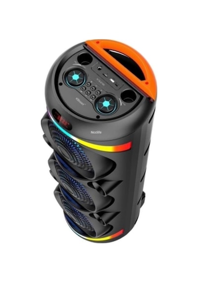 Büyük Boy Çift Kablosuz Mikrofonlu Bluetooth Hoparlör Kablosuz Speaker 3x8inç