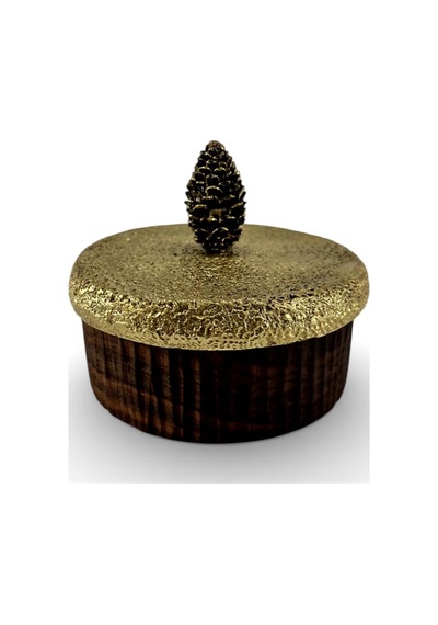 Verra Concept Sunum Kasesi Ceviz Ağacı Oval Kapaklı Kase 10 X 11 Siyah 10 X 11 X5