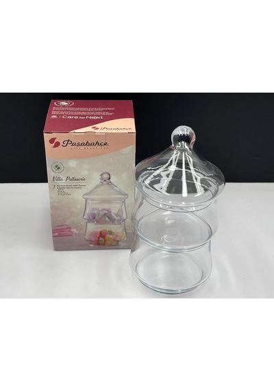 Paşabahçe Villa Patisserie Kapaklı Cam Kase Seti 870 Ml Şeffaf