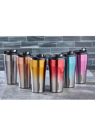Ckr-2049 400ml.çelik Mug Termos Bardak Çift Renk Bx40 Çok Renkli