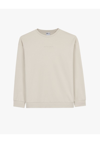 Skechers M Essential Crewneck Sweatshirt Erkek Gri Sweatshirt S2610015-1457
