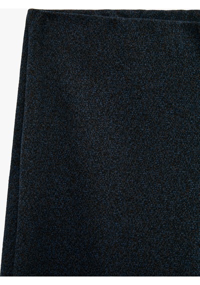 Koton Viskon Karışımlı Straight Fit Pantolon Lacivert Desenli 7wak40004pk 7d2