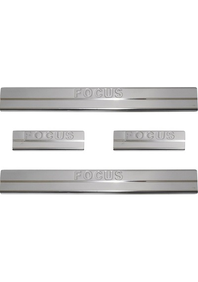 Ford Focus 2 Uyumlu 2005-2011 Krom Kapı Eşiği Paslanmaz Çelik