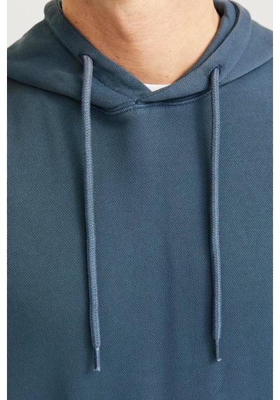 Jack & Jones Jjecharge Faded Erkek Sweatshirt Mavi