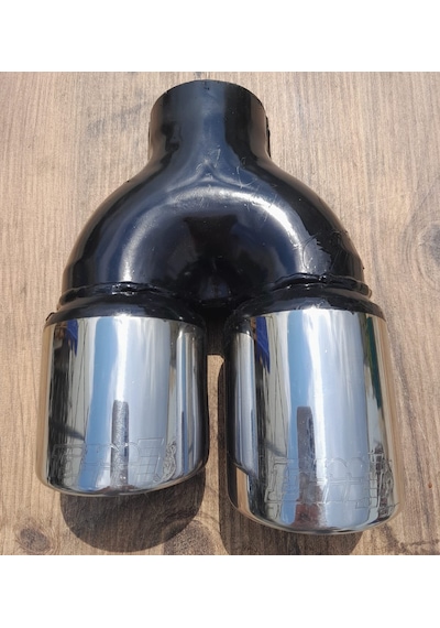 76 LIK ÇİFTLİ KROM İÇİ DOLU SOL ÇIKIŞLI 76 MM ÇİFTLİ KROM SOL