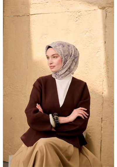 Silk Home Soft Eşarp 73099-06 Vizon, Bej, Pastel Mor