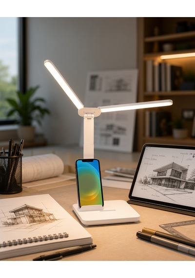 Ayarlanabilir Led Masa Lambası Kalemlik Ve Telefon Tutucu Diğer