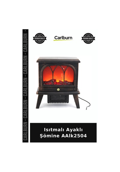 Özel Üretim Dekoratif Salon Modern Aksesuar Isıtmalı Ayaklı Şömine Aalk2504