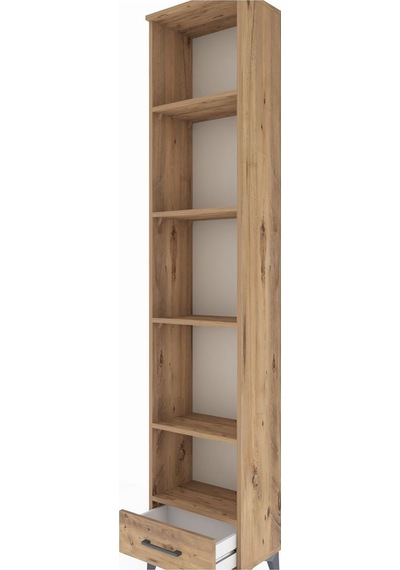 Arges Dolap 5 Raflı Tek Çekmeceli 44x30x221 Çam-çam Çam