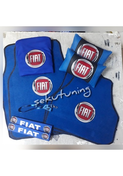 Fiat Mavı Halı Paspas,Servis Kılıf, Deri Yastık,Kemer Ayna Ipi