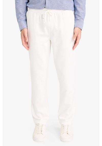 Defacto Yumuşak Dokulu Jogger Pantolon B4091ax26spwt33 Beyaz-wt33