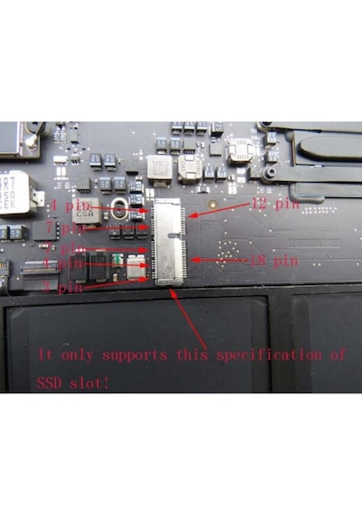 Imac & Apple Uyumlu MacBook (Pro,Air) 2013 - 2017 M.2 Ssd Express Çevirici Dön (481901044)